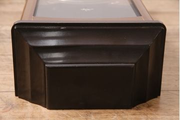 ヴィンテージ時計　昭和中期　Meiji(明治時計社)　ゼンマイ式　クラシカルな雰囲気溢れる大振りの掛け時計(振り子時計、柱時計、古時計、ビンテージ)(R-047039)