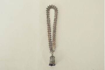 ビンテージ　シルバー製　孔雀ブローチ　鳥籠ブレスレット?(バングル、アクセサリー)(R-047041)