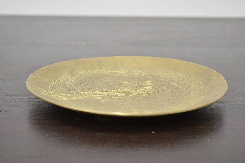 銅製 浮彫り蓮華生大士皿 観音両面大皿 置物 装飾品 工芸品 美術品 銅製 浮彫り蓮華生大士皿 観音両面大皿 置物 装飾品 工芸品