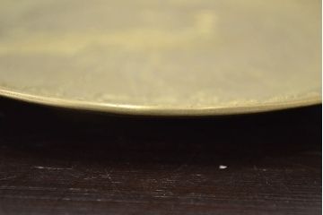 宮田宏平作　鋳銅　鳥図　飾り皿(在銘、作家物)(R-047042)