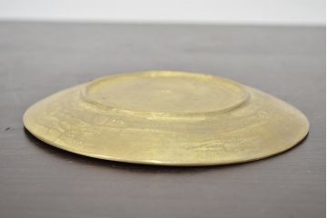 宮田宏平作　鋳銅　鳥図　飾り皿(在銘、作家物)(R-047042)