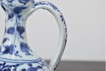 江戸期　古伊万里　染付手付き水注(水次)(R-047044)