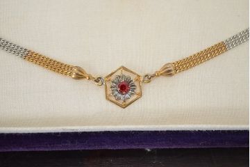 戦前　古い羽織紐2点(K18、KISE、大勝堂、ケース付、和装小物)(R-047048)