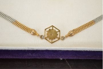 戦前　古い羽織紐2点(K18、KISE、大勝堂、ケース付、和装小物)(R-047048)