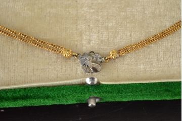 戦前　古い羽織紐2点(K18、KISE、大勝堂、ケース付、和装小物)(R-047048)