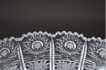 ボヘミアクリスタル　500PK　ガラスコンポート(ハンドカット、BOHEMIA)(R-047055)