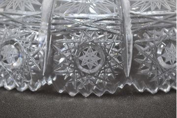 ボヘミアクリスタル　500PK　ガラスコンポート(ハンドカット、BOHEMIA)(R-047055)