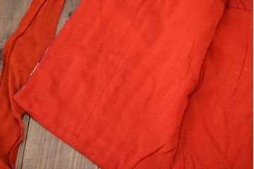 昭和初期　アンティーク　錦紗　子供着物(正絹、古布、縮緬)(R-047063)