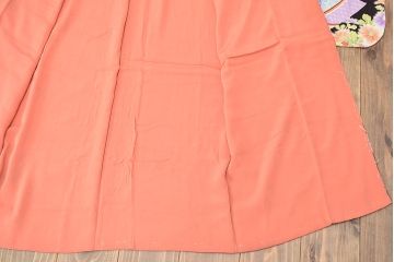 昭和初期　アンティーク　錦紗　花柄　着物(正絹、古布、縮緬)(R-047064)