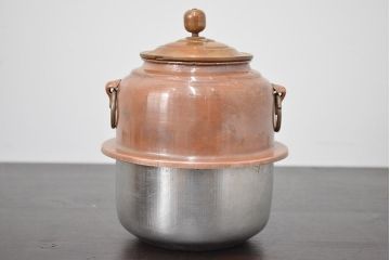昭和初期　古い銅壷(湯沸、長火鉢、囲炉裏)(R-047074)