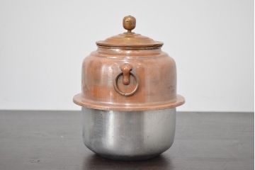 昭和初期　古い銅壷(湯沸、長火鉢、囲炉裏)(R-047074)