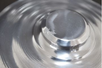 当時物　昭和レトロ　猫瓶2個セット(蓋付、ガラス瓶)(R-047076)