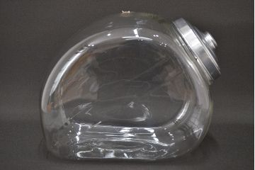 当時物　昭和レトロ　猫瓶2個セット(蓋付、ガラス瓶)(R-047076)