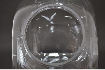 当時物　昭和レトロ　猫瓶2個セット(蓋付、ガラス瓶)(R-047078)