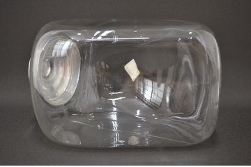 当時物　昭和レトロ　猫瓶2個セット(蓋付、ガラス瓶)(R-047078)