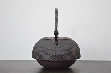 昭和初期　南部岩鋳　天祐堂　鉄瓶2点セット(茶道具)(R-047080)