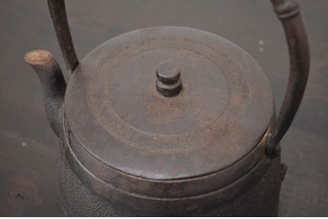 昭和初期　南部岩鋳　天祐堂　鉄瓶2点セット(茶道具)(R-047080)