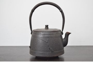 昭和初期　南部岩鋳　天祐堂　鉄瓶2点セット(茶道具)(R-047080)
