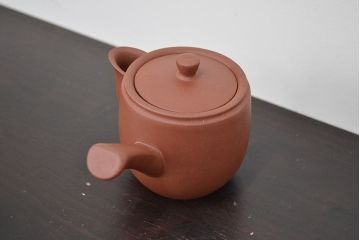 古い　中國宣興　朱泥急須(唐物、茶道具)(R-047084)