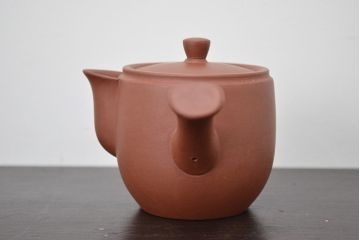 古い　中國宣興　朱泥急須(唐物、茶道具)(R-047084)