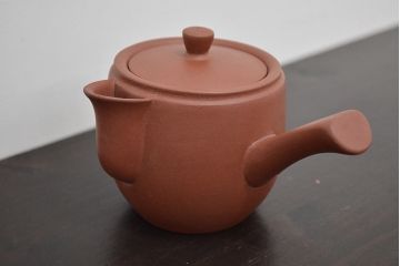 古い　中國宣興　朱泥急須(唐物、茶道具)(R-047084)