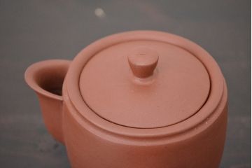 古い　中國宣興　朱泥急須(唐物、茶道具)(R-047084)