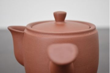 古い　中國宣興　朱泥急須(唐物、茶道具)(R-047084)