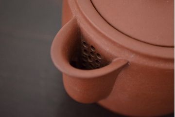 古い　中國宣興　朱泥急須(唐物、茶道具)(R-047084)