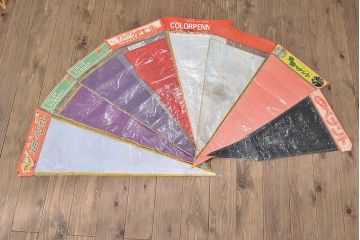 昭和レトロ　古いペナント113枚(東北自動車道、ポートピア、台湾、台北、観光土産)(R-047086)