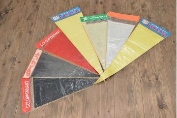 昭和レトロ　古いペナント113枚(東北自動車道、ポートピア、台湾、台北、観光土産)(R-047086)