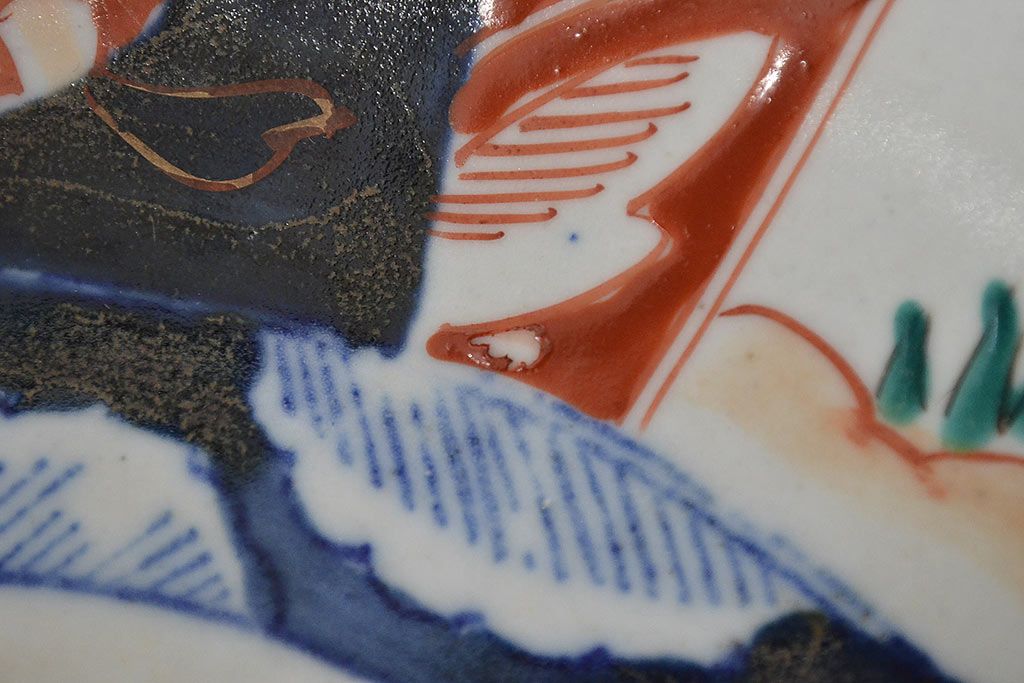 骨董　明治期伊万里焼二重高台色絵深鉢 公式】アンティーク家具ラフジュ工房商品詳細ページ明治期