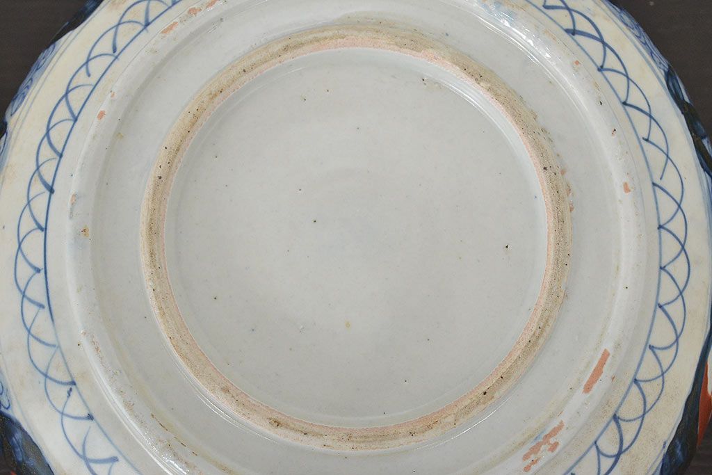 骨董　明治期伊万里焼二重高台色絵深鉢 公式】アンティーク家具ラフジュ工房商品詳細ページ明治期