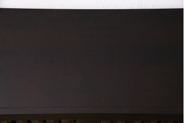 中古　旭川家具　北樹シリーズ　150K　樺材の濃い色合いが美しい茶棚(定価約27万円)(食器棚、サイドボード、収納棚)(R-047092)