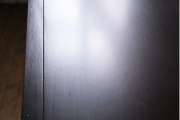 中古　旭川家具　北樹シリーズ　150K　樺材の濃い色合いが美しい茶棚(定価約27万円)(食器棚、サイドボード、収納棚)(R-047092)