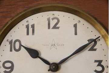 アンティーク時計　昭和初期　EIKEISHA(栄計舎)　TRADE(AK)MARK　ゼンマイ式　透かし彫り　大正ロマン香る振り子時計(柱時計、掛け時計、古時計)(R-047102)