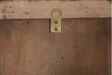 アンティーク時計　昭和初期　EIKEISHA(栄計舎)　TRADE(AK)MARK　ゼンマイ式　透かし彫り　大正ロマン香る振り子時計(柱時計、掛け時計、古時計)(R-047102)