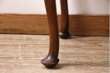 イギリスアンティーク　ARDING&HOBBS　マホガニー材　収納付きが珍しい!凝った彫刻や脚のデザインがエレガントなスツール(チェア、椅子)(R-047107)