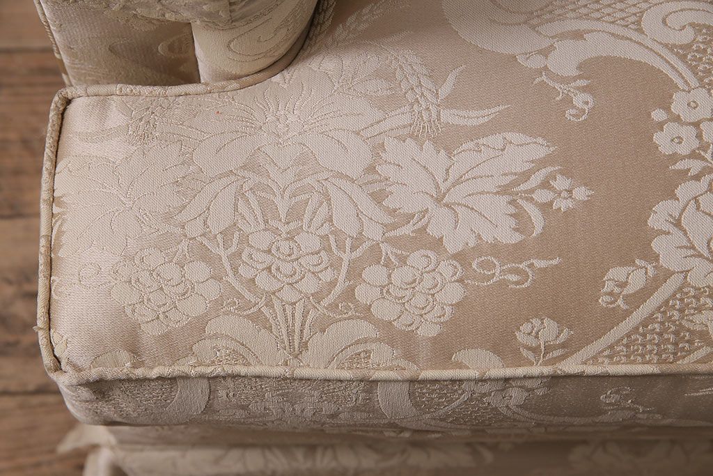 中古　DREXEL HERITAGE(ドレクセルヘリテイジ)　Upholstery(アップホルスタリー)　優美なひとときを演出する1人掛けソファ(定価約62万円)(シングル、アームソファ、チェア)(R-047111)