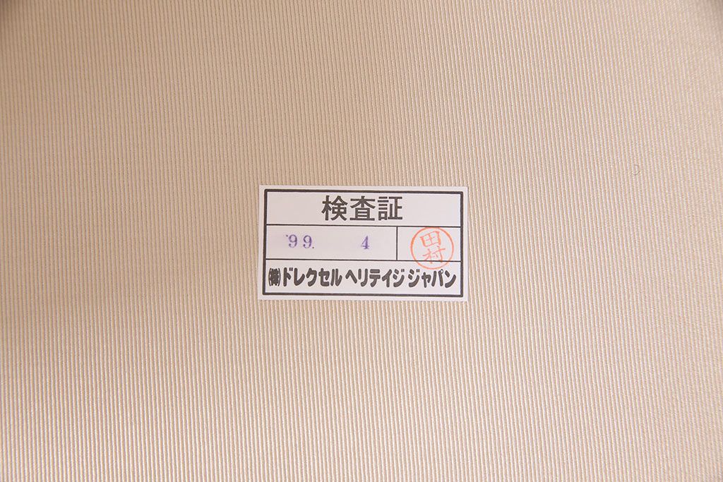 中古　DREXEL HERITAGE(ドレクセルヘリテイジ)　Upholstery(アップホルスタリー)　優美なひとときを演出する1人掛けソファ(定価約62万円)(シングル、アームソファ、チェア)(R-047111)