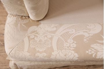 中古　DREXEL HERITAGE(ドレクセルヘリテイジ)　Upholstery(アップホルスタリー)　優美なひとときを演出する1人掛けソファ(定価約62万円)(シングル、アームソファ、チェア)(R-047112)