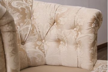 中古　DREXEL HERITAGE(ドレクセルヘリテイジ)　Upholstery(アップホルスタリー)　優美なひとときを演出する1人掛けソファ(定価約62万円)(シングル、アームソファ、チェア)(R-047112)