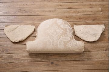 中古　DREXEL HERITAGE(ドレクセルヘリテイジ)　Upholstery(アップホルスタリー)　優美なひとときを演出する1人掛けソファ(定価約62万円)(シングル、アームソファ、チェア)(R-047112)