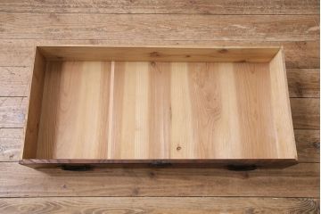 和製アンティーク　前面ケヤキ材　引き出し1杯が珍しい!和モダンなリビングにぴったりのローボード(引き出し、テレビボード、テレビ台)(R-047114)