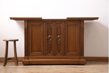 中古　DREXEL HERITAGE(ドレクセルヘリテイジ)　FRANCESCA(フランチェスカ)シリーズ　拡張式の天板が付いたサイドボード(サーバー、カウンター、収納棚)(R-047116)