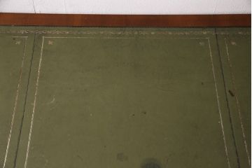 イギリスアンティーク　両面使いが出来るレザートップの両袖デスク(パートナーデスク、机、在宅ワーク、在宅用ワークデスク)(R-047117)