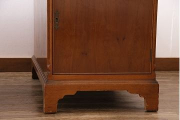 イギリスアンティーク　両面使いが出来るレザートップの両袖デスク(パートナーデスク、机、在宅ワーク、在宅用ワークデスク)(R-047117)