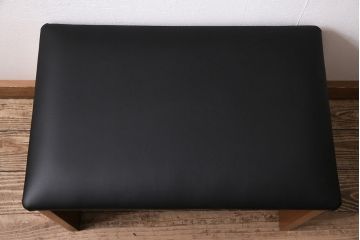 イギリスヴィンテージ　Austinsuite(オースティンスイート)　チーク材　　北欧スタイルにぴったりなスツール付きドレッサー(鏡台、ビンテージ)(R-047124)