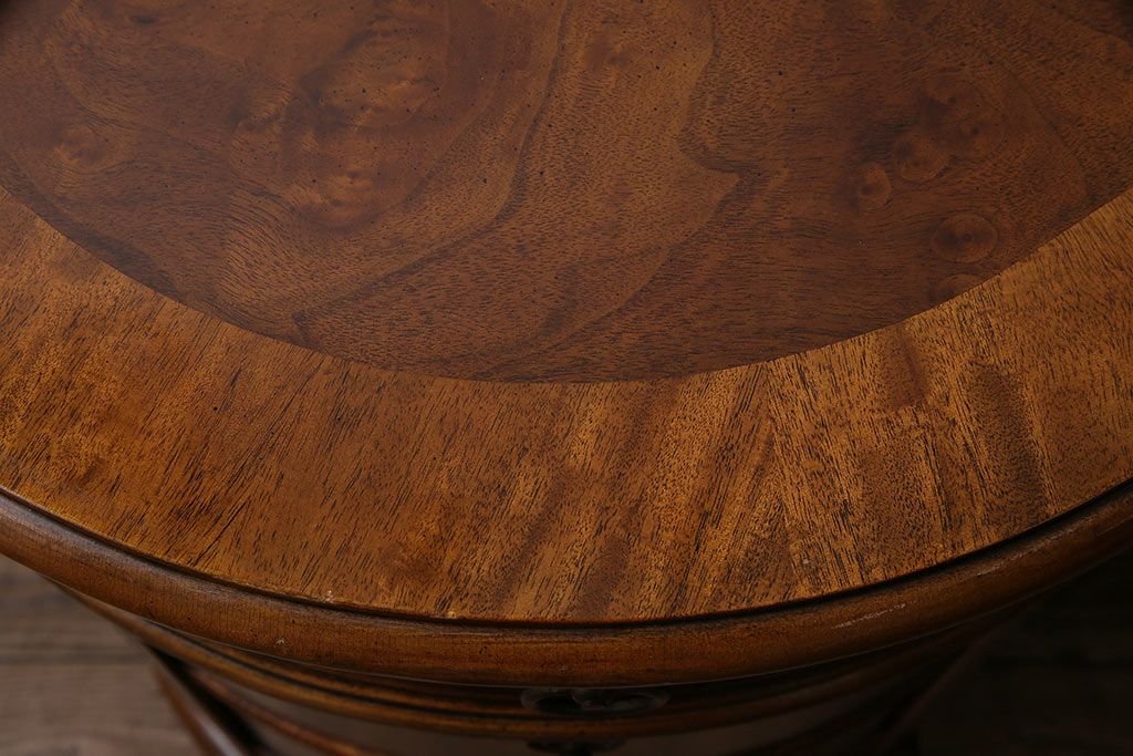 中古　極美品　DREXEL HERITAGE(ドレクセルヘリテイジ)　Cameo Classics(キャメオクラシックス)　高級感溢れる大人の書斎作りにおすすめのキドニーデスク(定価約170万円)(両袖デスク、机、在宅ワーク、在宅用ワークデスク)(R-047127)