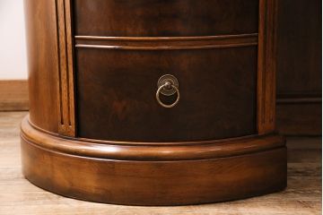 中古　極美品　DREXEL HERITAGE(ドレクセルヘリテイジ)　Cameo Classics(キャメオクラシックス)　高級感溢れる大人の書斎作りにおすすめのキドニーデスク(定価約170万円)(両袖デスク、机、在宅ワーク、在宅用ワークデスク)(R-047127)