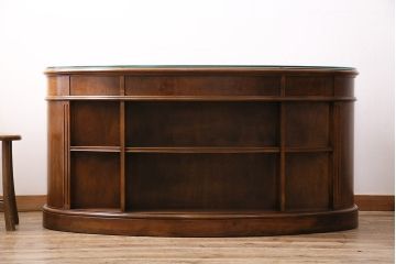 中古　極美品　DREXEL HERITAGE(ドレクセルヘリテイジ)　Cameo Classics(キャメオクラシックス)　高級感溢れる大人の書斎作りにおすすめのキドニーデスク(定価約170万円)(両袖デスク、机、在宅ワーク、在宅用ワークデスク)(R-047127)